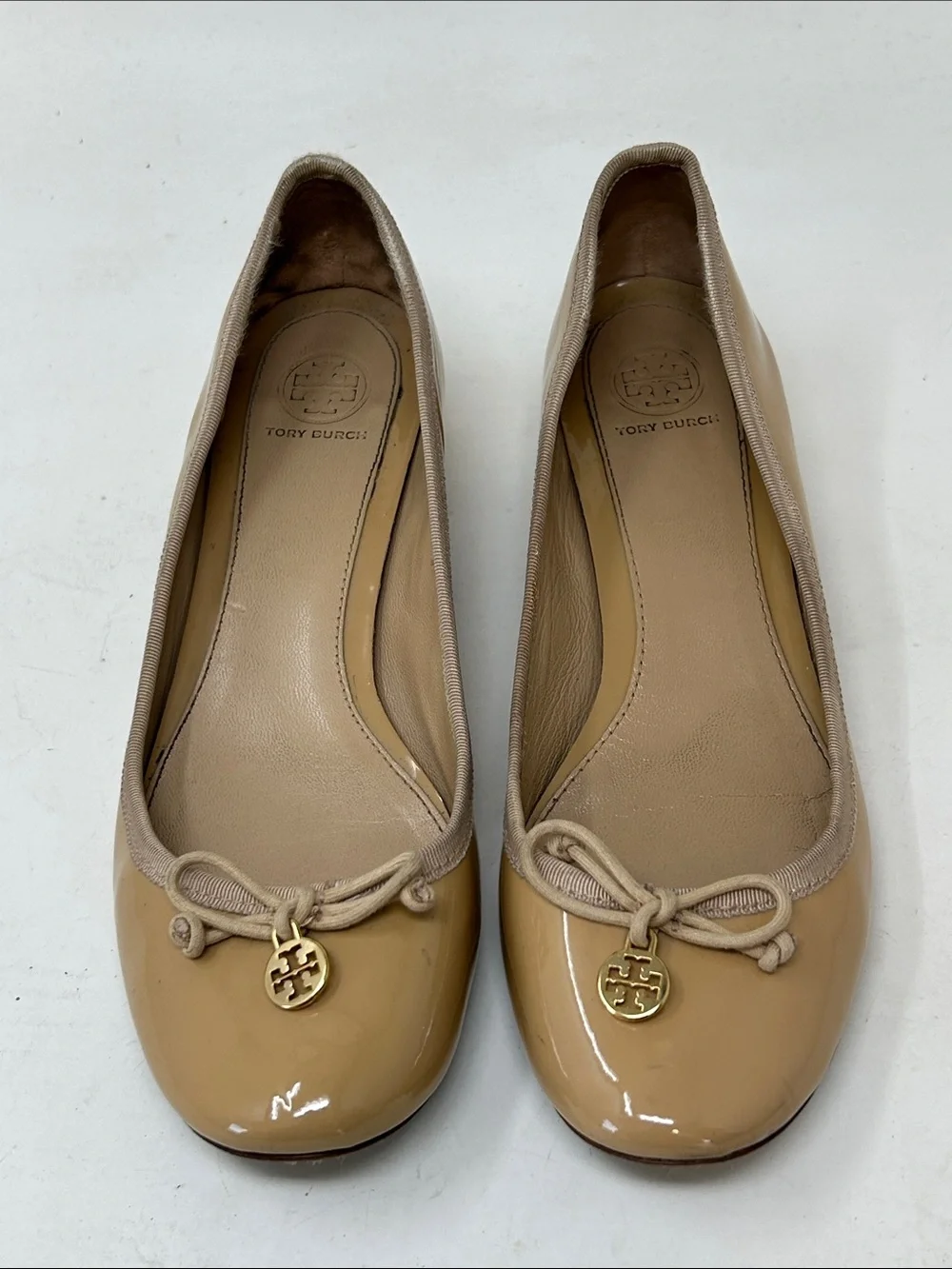 Tory Burch Chelsea Patent Leather Low Heel Pumps Size 8.5